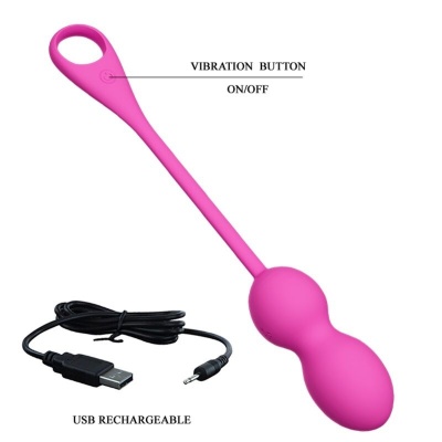 Pretty Love Elvira Pink Rechargeable Vibrating Balls - image 6