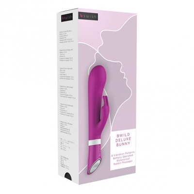 B Swish Bwild Deluxe Bunny Rabbit Vibrator Raspberry - image 6