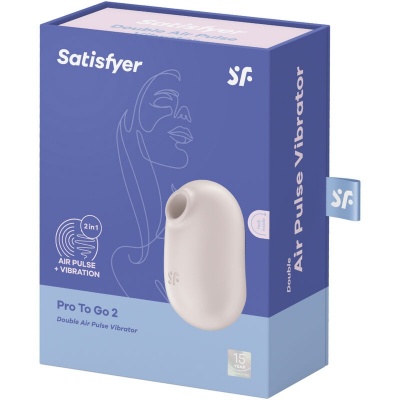 Satisfyer Pro To Go 2 Air Pulse Stimulator Beige - image 5