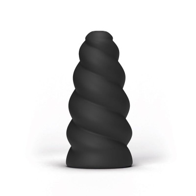 All Black Flick Masturbator, 17cm, Spiral - image 3