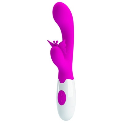 Pretty Love Butterfly Kiss Rabbit Vibrator - Purple - image 4