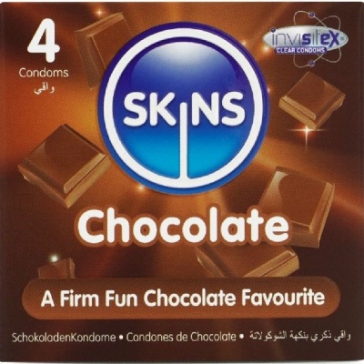 Skins Chocolate Premium Condoms Pack 4 - image 1