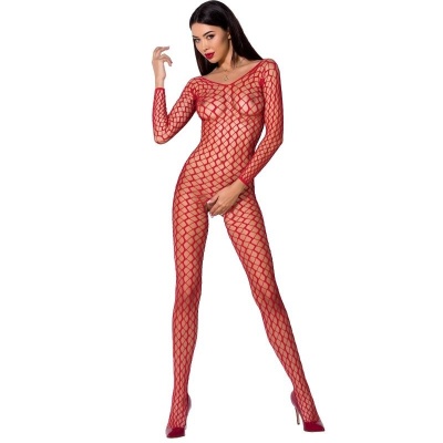 Passion BS068 Red Fishnet Bodystocking One Size Passion BS068 Red Fishnet Bodystocking One Size