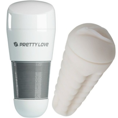 Pretty Love Kitty White Vagina Masturbator - image 2