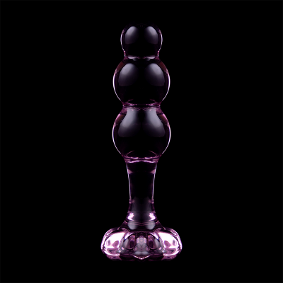 Model 1 Anal Plug Borosilicate Glass Pink 10.5 cm -o- 3 cm - image 7