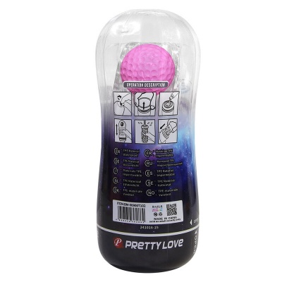 Pretty Love 360º Textured Masturbation Cup Clear - image 4