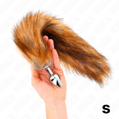 Kink Anal Plug S 7x3cm Synthetic Tail 40cm Brown