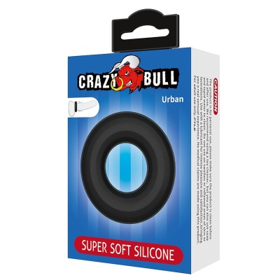 CRAZY BULL - Urban Super Soft Silicone Cock Ring Black - image 7