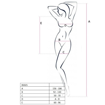 Passion Woman Bs025 Bodystocking White Dress Style One Size - image 2