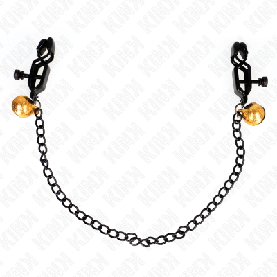 KINK - Flat Chain Nipple Clamps And Bell Silver 30 Cm - image 2
