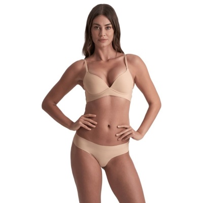 Bye Bra Invisible Thong 2 Pack Beige & Black XL - image 4