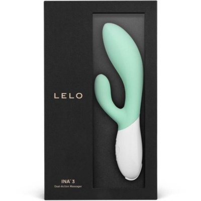 Lelo Ina 3 Green Rabbit Vibrator Seaweed - image 5