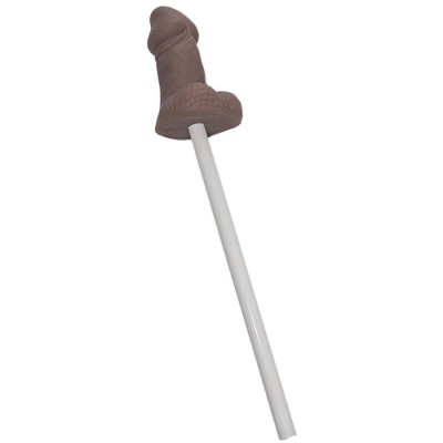 Diablo Picante Soft Penis Pencil Holder Dark Tone