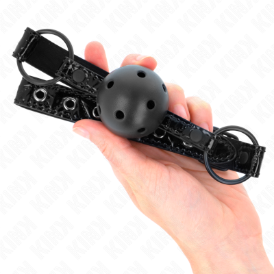 Kink Diamond Pattern Ball Gag, Model 3, 4.5cm, 42-60cm - image 4