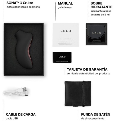 Lelo Sona 3 Cruise Sonic Clitoral Massager Black - image 5