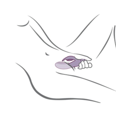Rocks-Off Glo-Girl Purple Rabbit Vibrator - image 5