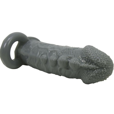 Pretty Love Penis Enlarger and Delay Sleeve Grey - image 6