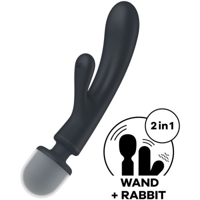 Satisfyer Triple Lover Rabbit Vibrator Grey - image 6