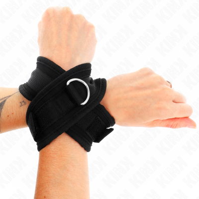 Kink Cross Cuffs Black 34CM - image 1