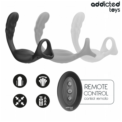 Addicted Toys Dual Prostatic Cock Ring Remote Control - image 5