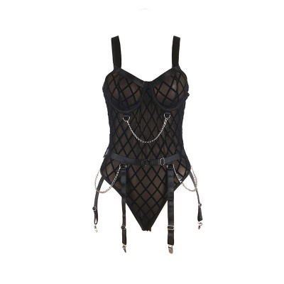 Subblime Body with Chains & Garter Belt Black S/M - image 5