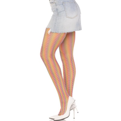 Leg Avenue Multicolor Crochet Stockings - image 3