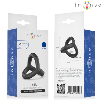 Intense John Adjustable Triple Penis Ring Model 4 - image 5