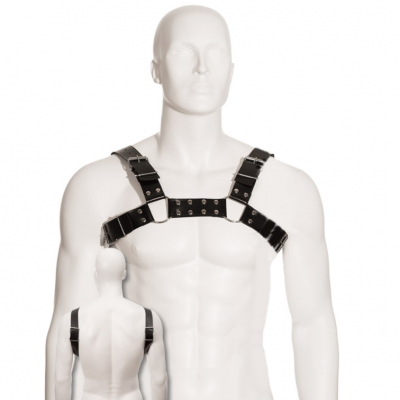 Leather Body Black Bull Dog Harness, Men - image 2