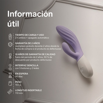 LELO INA Twist Rabbit Vibrator Lavender - image 9