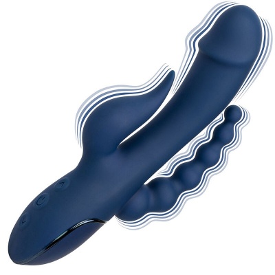 CalExotics Triple Orgasm Vibrator Blue - image 7