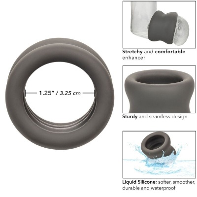 CalExotics Alpha Scrotum Stretching Ring Black - image 11
