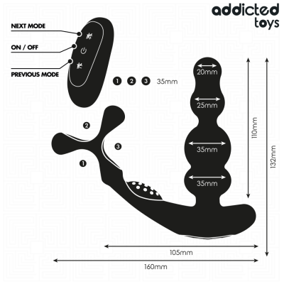 Addicted Toys Rotating Prostate Massager Remote - image 7