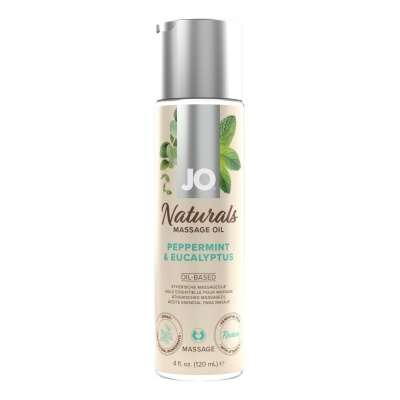 JO - Naturals Massage Oil Peppermint En Eucalyptus - 120 ml Foto van JO - Naturals Massage Oil Peppermint En Eucalyptus - 120 ml