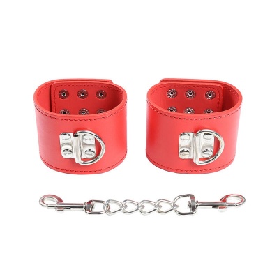 Ohmama Fetish Red Handcuffs Snap Closure - image 9