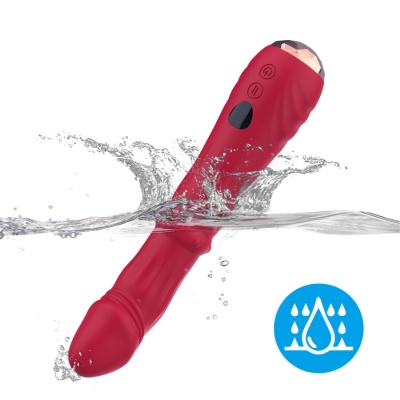 Armony Thermo-Adjustable A-Spot Vibrator Dildo Red - image 8