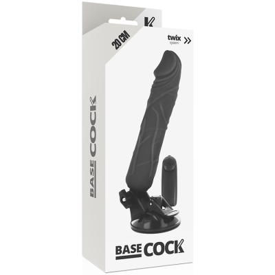 Basecock Realistic Vibrator Black 20 cm - image 4