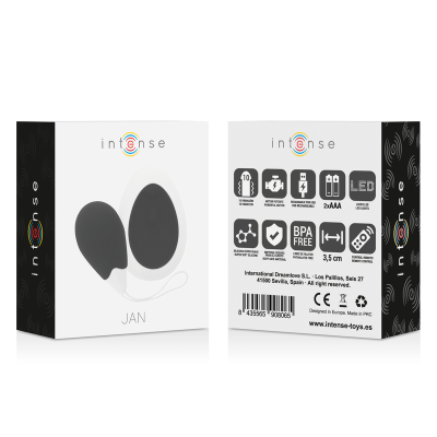 Intense Jan Vibrating Egg Remote Control Black - image 5