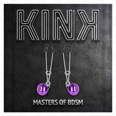 KINK Thin Bell Nipple Clamps Purple 7cm - image 5