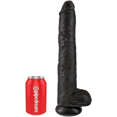 King Cock Realistic Penis with Balls 30.5cm Black