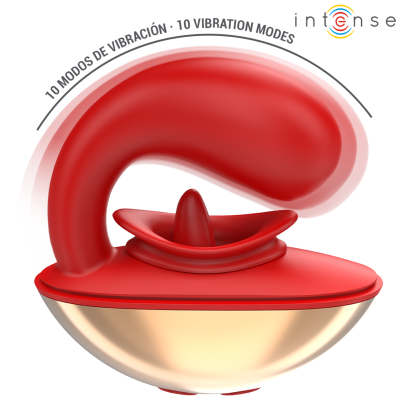 INTENSE Mariah U-Shape Vibrator 10 Modes Red - image 4