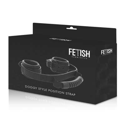 Fetish Submissive Handcuffs with Handle - image 10