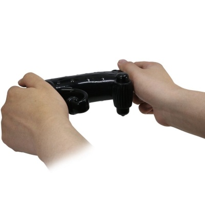 Romance Vibrating Penis Sleeve Black - image 7