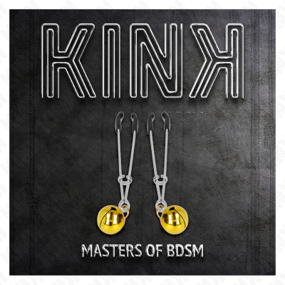 KINK Thin Bell Nipple Clamps Gold 7cm - image 5