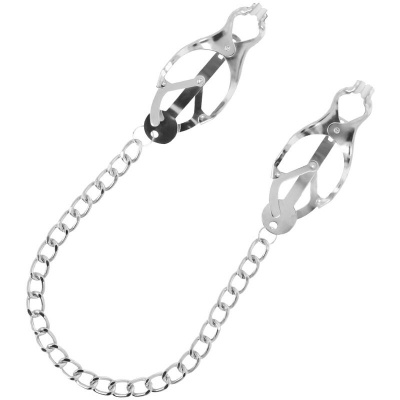 Darkness - Metal Nipple Clamp With Chain - image 2