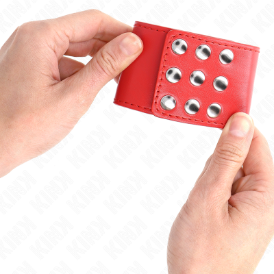 Kink Wrist Restraints with Snap, Red - image 4