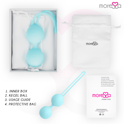 Moressa Osian Two Turquoise Kegel Balls - image 6