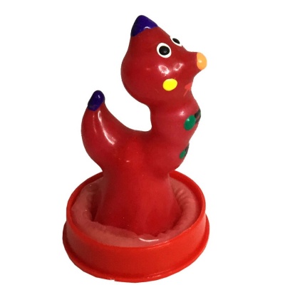 Condomerie Hand-Painted Novelty Condom Worm - image 2
