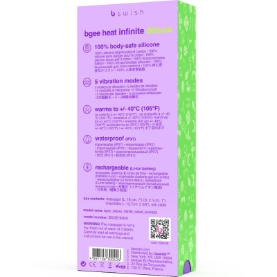 B Swish Bgee Heat Infinite Deluxe Rechargeable Lavender - image 5