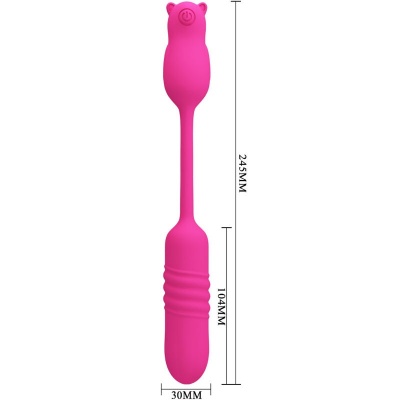 Pretty Love Nobikuma Pink Silicone Vibrating Bullet - image 7
