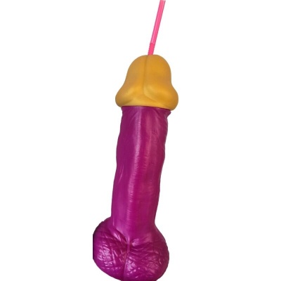 Diverty Sex Fuchsia Penis Glass 500ml